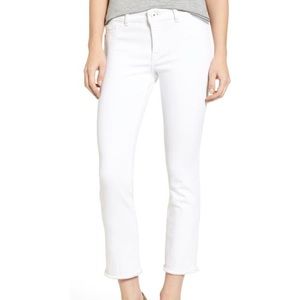 DL 1961, Mara, Instascupt denim, straight-leg, gently frayed hem